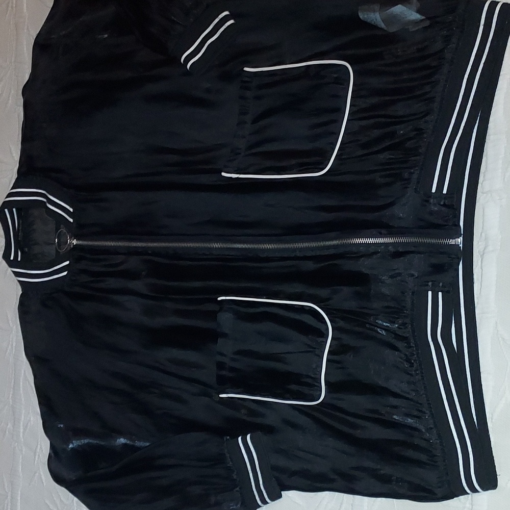 Zara Basic Organza Bomber Jacket - image 4